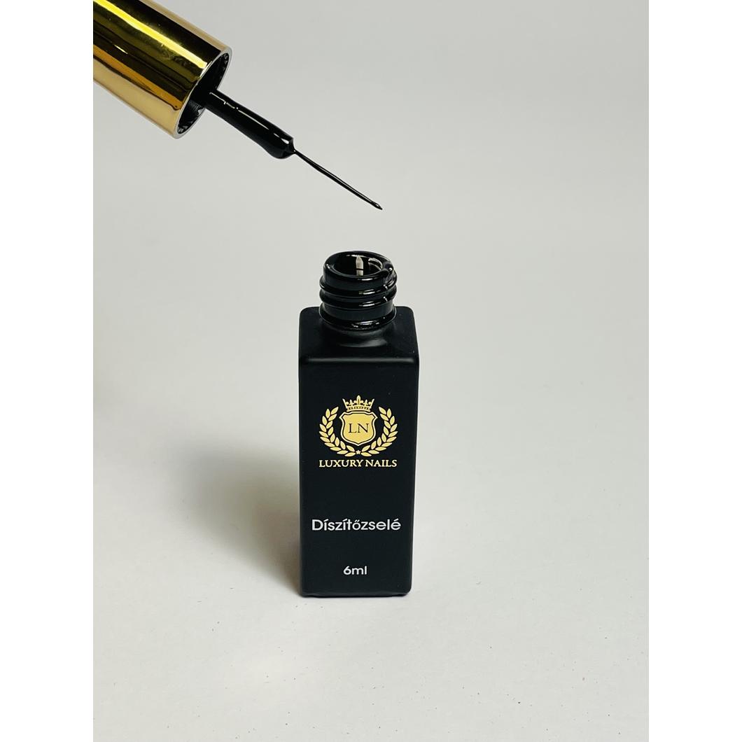 Díszítő zselé - black 6ml