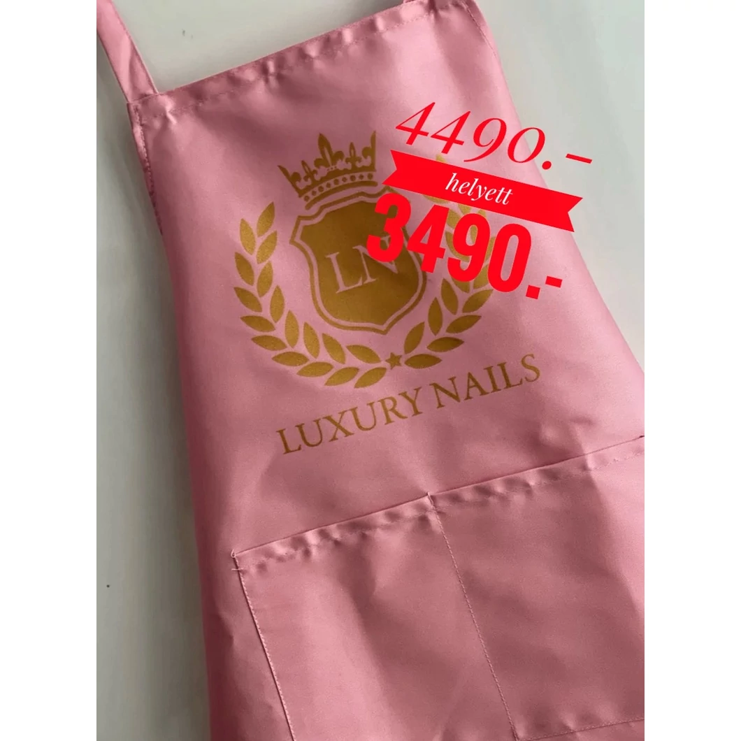 Luxury kötény - pink