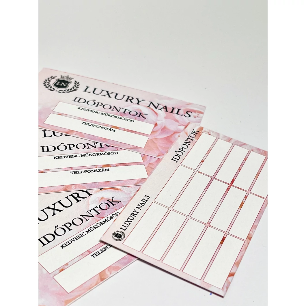 Luxury időpontkártya1 