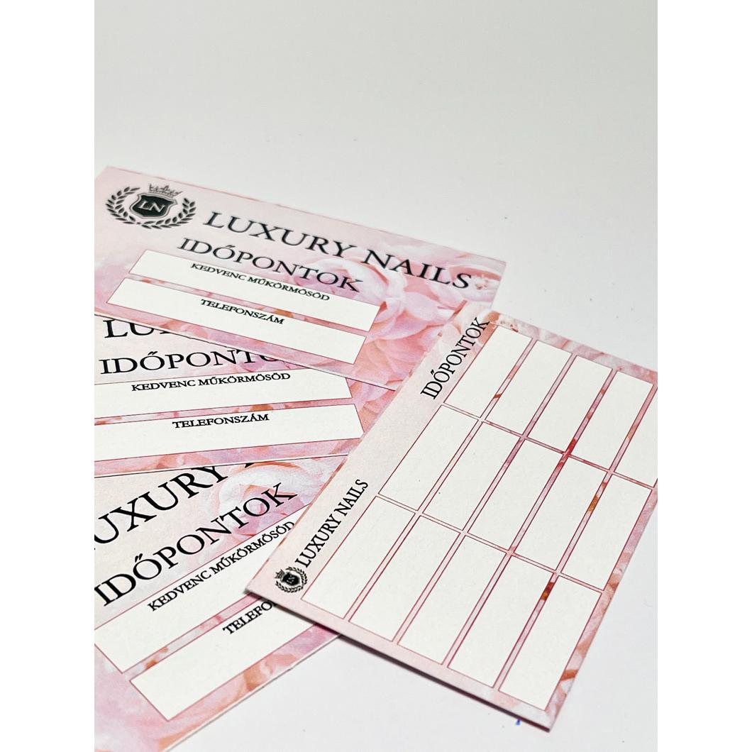 Luxury időpontkártya1 