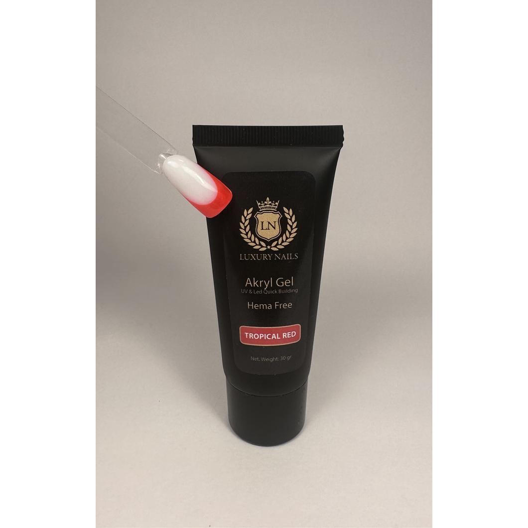 Akryl Gél - Hema mentes - Tropical Red 30gr 
