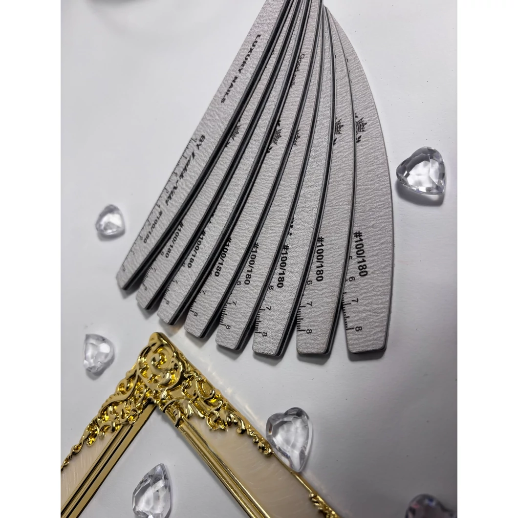 Luxury Nails reszelő vonalzós 100/180