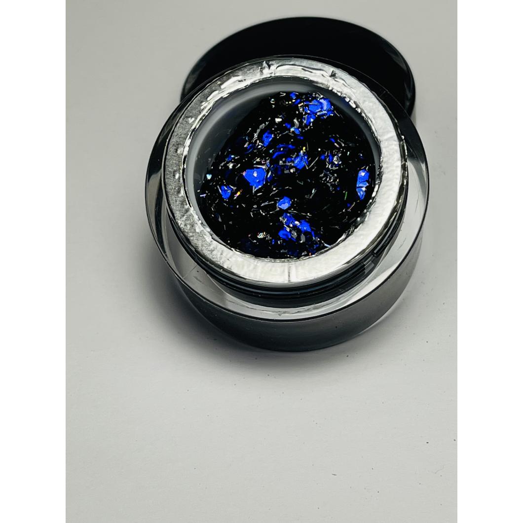 Glitter Builder Gél - Blue sky 15gr 