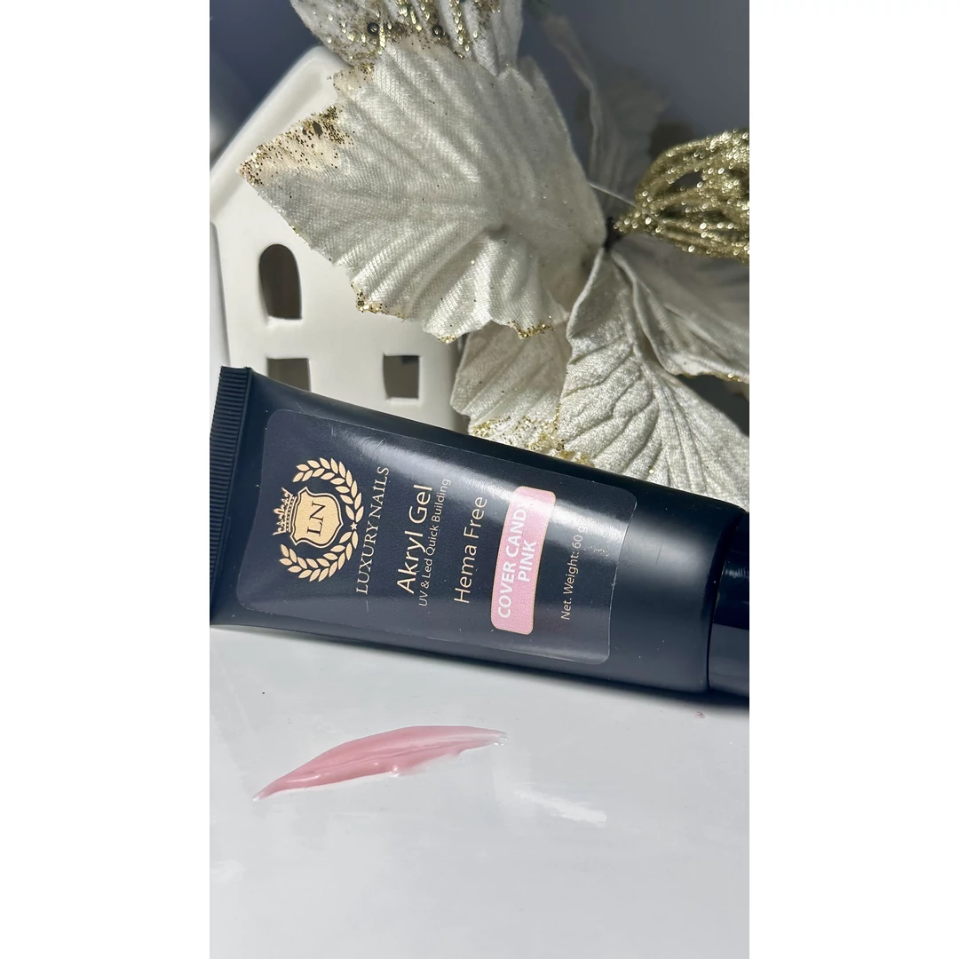 Akryl Gél - Hema free - Cover Candy Pink 60gr  Akryl Gél - Hema free - Cover Candy Pink 60gr