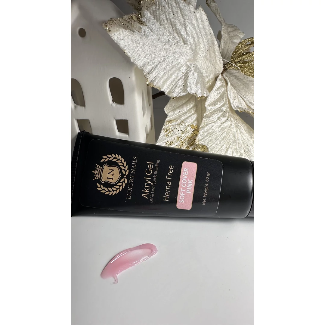 Akryl Gél - Hema free - Soft Cover Pink 60gr  Akryl Gél - Hema free - Soft Cover Pink 60gr