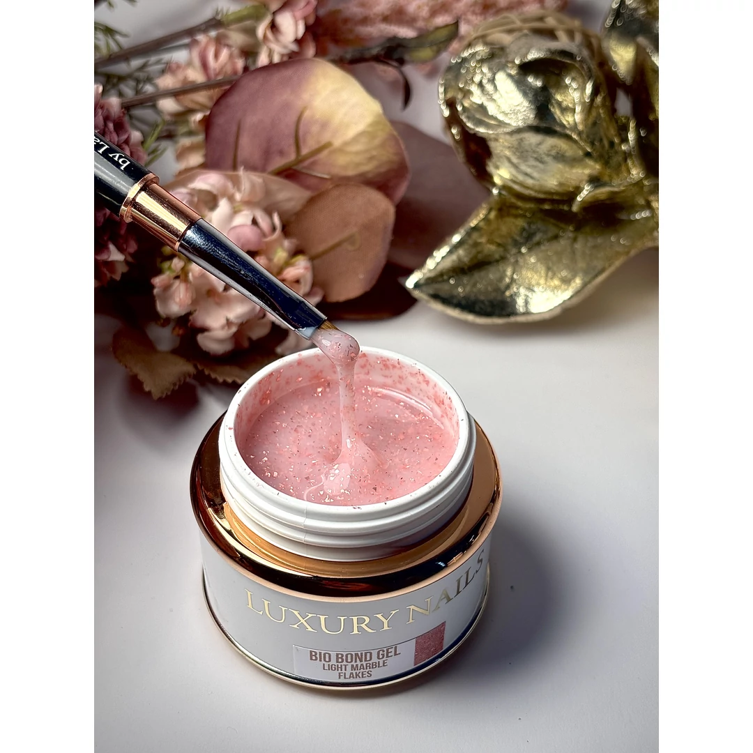 Bio Bond Gél - Light Marble Flakes 50ml
