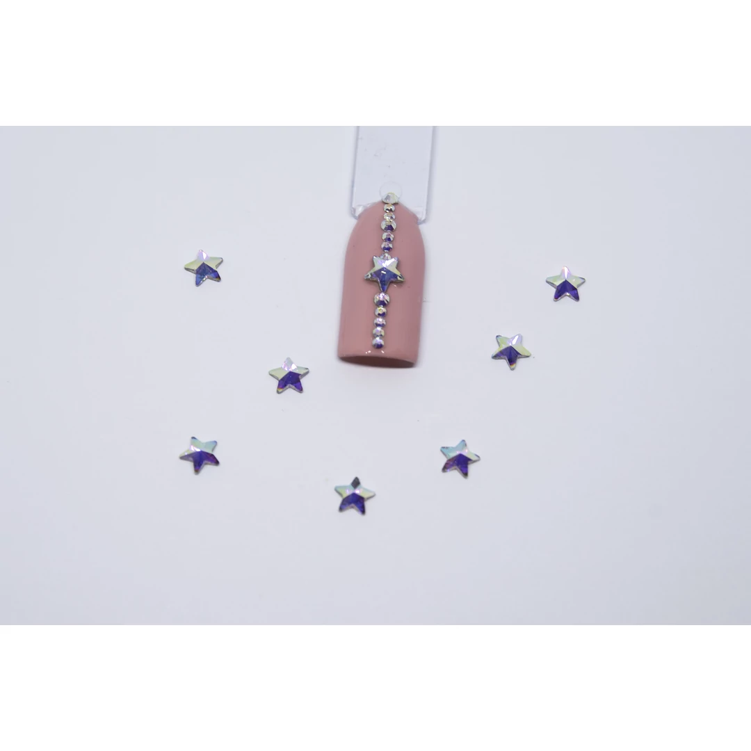 Luxury Multicolor díszítő kövek - csillag 20db