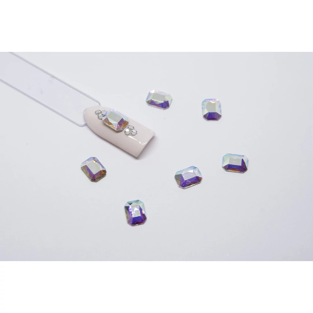 Luxury Multicolor díszítő kövek - négyzet 20db