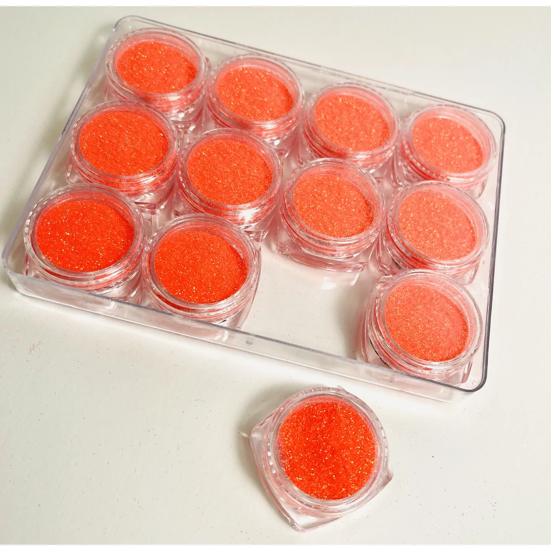 Csillámpor - neon corall