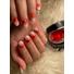 Glitter Builder Gél - Ferrari red 15gr 